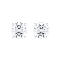 25010006 - 9ct White Gold 2.00cttw Brilliant Cut Lab Grown Diamond Solitaire Stud Earrings