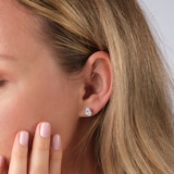 Best Luxury 
9ct White Gold 2.00cttw Oval Cut Lab Grown Diamond Solitaire Stud Earrings