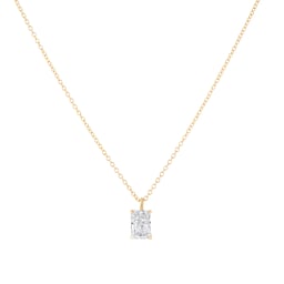 25020002 - 9ct Yellow Gold 1.50cttw Radiant Cut Solitaire Lab Grown Diamond Pendant