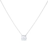 Goldsmiths 18ct White Gold 1.00cttw Brilliant Cut Lab Grown Diamond Solitaire Pendant