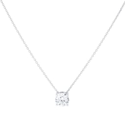 25020003 - 18ct White Gold 1.00cttw Brilliant Cut Lab Grown Diamond Solitaire Pendant