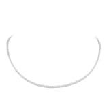 Goldsmiths 18ct White Gold 6.00cttw Lab Grown Diamond Line Necklace