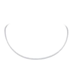 25020005 - 18ct White Gold 6.00cttw Lab Grown Diamond Line Necklace