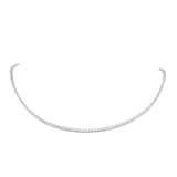 Goldsmiths 9ct White Gold 6.00cttw Lab Grown Diamond Line Necklace
