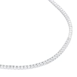 Goldsmiths 9ct White Gold 6.00cttw Lab Grown Diamond Line Necklace