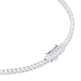 Goldsmiths 9ct White Gold 6.00cttw Lab Grown Diamond Line Necklace