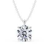Goldsmiths 9ct White Gold 2.00cttw Brilliant Cut Lab Grown Diamond Solitaire Pendant