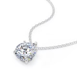 Goldsmiths 9ct White Gold 2.00cttw Brilliant Cut Lab Grown Diamond Solitaire Pendant