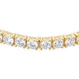 Goldsmiths 9ct Yellow Gold 10.00cttw Lab Grown Diamond Line Bracelet