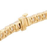 Goldsmiths 9ct Yellow Gold 10.00cttw Lab Grown Diamond Line Bracelet