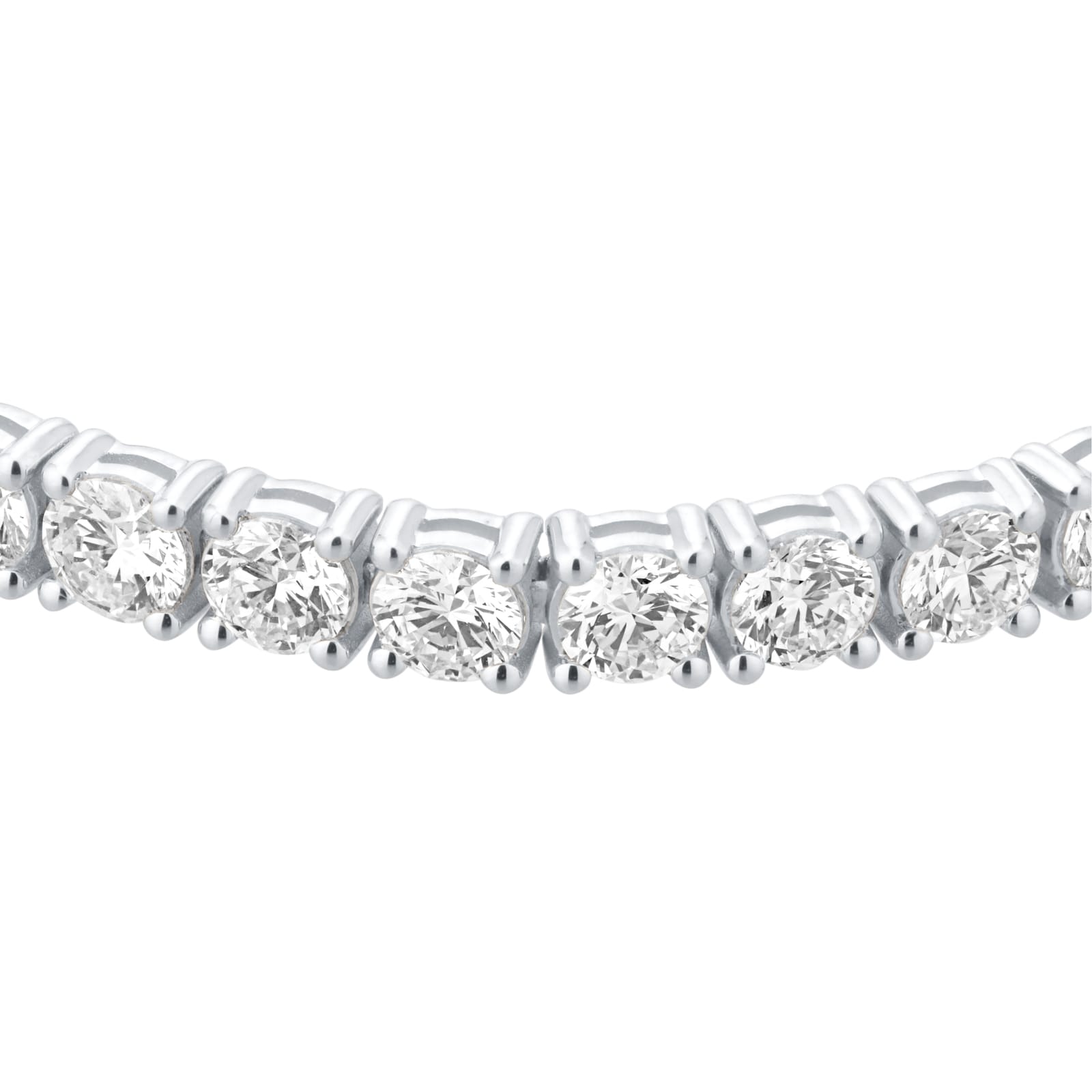 Goldsmiths 9ct White Gold 10.00cttw Lab Grown Diamond Line Bracelet Goldsmiths 9ct White Gold 10.00cttw Lab Grown Diamond Line Bracelet