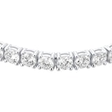 Goldsmiths 9ct White Gold 10.00cttw Lab Grown Diamond Line Bracelet
