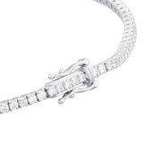 Goldsmiths 9ct White Gold 2.00cttw Lab Grown Diamond Line Bracelet