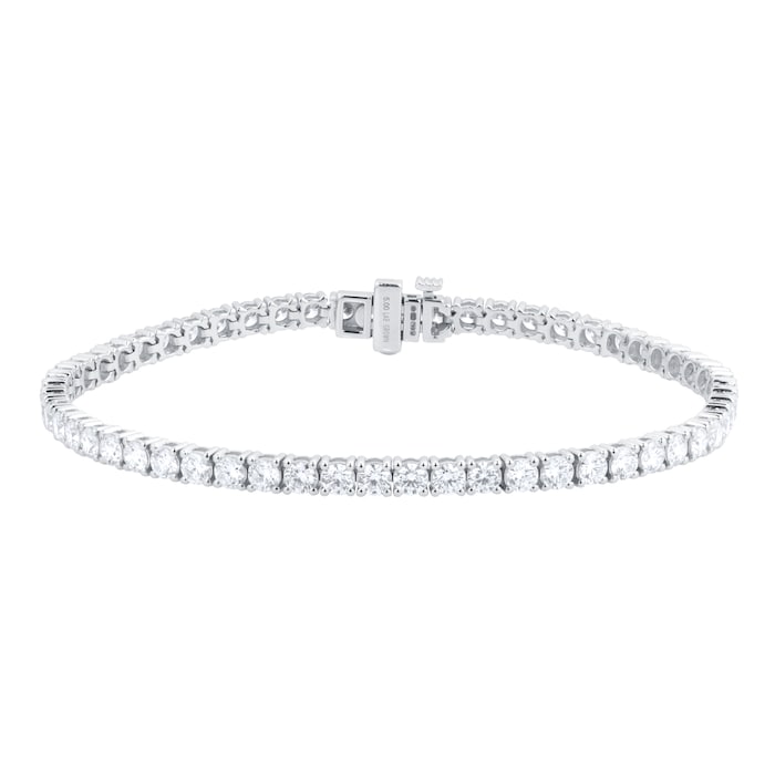 Best Luxury 
18ct White Gold 5.00cttw Lab Grown Diamond Line Bracelet