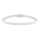 Best Luxury 
18ct White Gold 5.00cttw Lab Grown Diamond Line Bracelet
