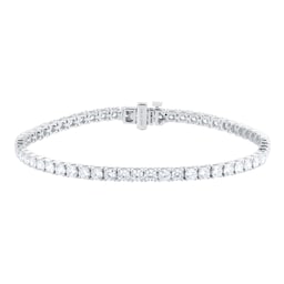 25030001 - 18ct White Gold 5.00cttw Lab Grown Diamond Line Bracelet