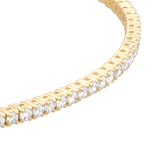 Goldsmiths 9ct Yellow Gold 2.00cttw Lab Grown Diamond Line Bracelet