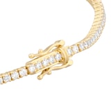 Goldsmiths 9ct Yellow Gold 2.00cttw Lab Grown Diamond Line Bracelet