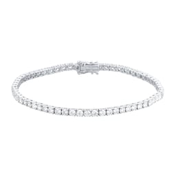 25030003 - 9ct White Gold 5.00cttw Lab Grown Diamond Line Bracelet