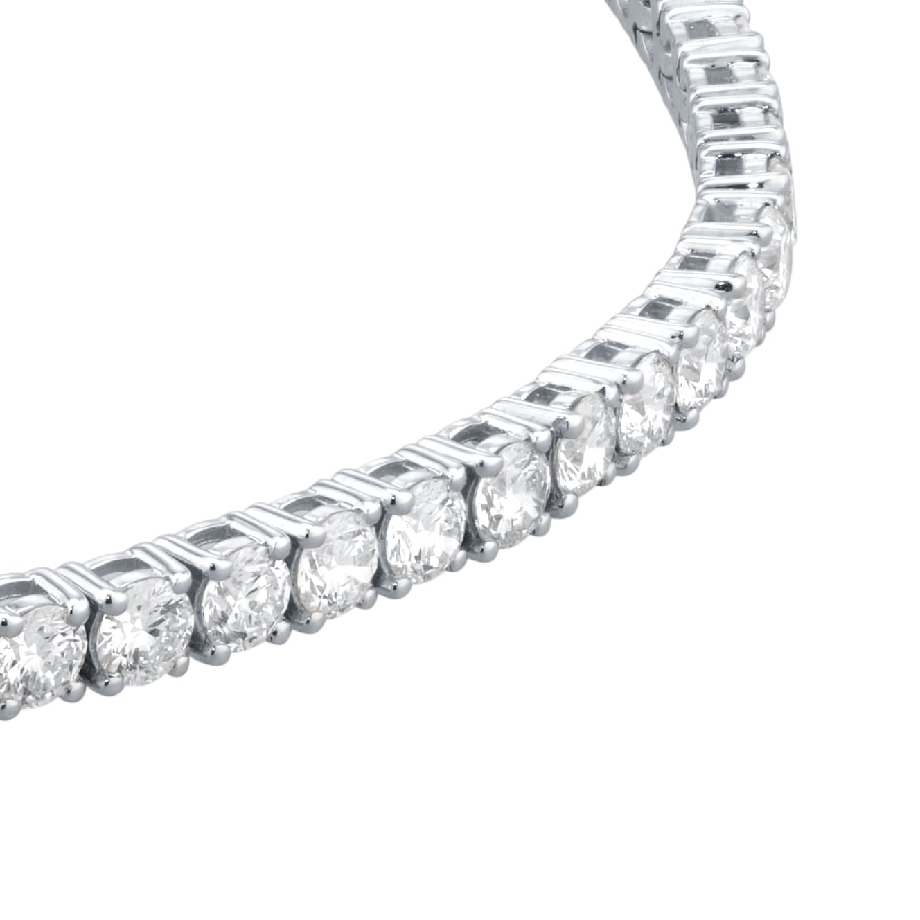 Goldsmiths 9ct White Gold 5.00cttw Lab Grown Diamond Line Bracelet Goldsmiths 9ct White Gold 5.00cttw Lab Grown Diamond Line Bracelet