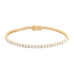 25030004 - 9ct Yellow Gold 5.00cttw Lab Grown Diamond Line Bracelet