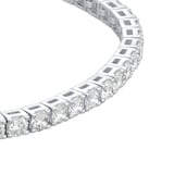 Goldsmiths 9ct White Gold 7.00cttw Lab Grown Diamond Line Bracelet