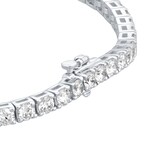 Goldsmiths 9ct White Gold 7.00cttw Lab Grown Diamond Line Bracelet