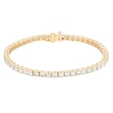 Goldsmiths 9ct Yellow Gold 7.00cttw Lab Grown Diamond Line Bracelet