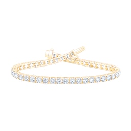 25030006 - 9ct Yellow Gold 7.00cttw Lab Grown Diamond Line Bracelet