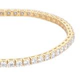 Goldsmiths 9ct Yellow Gold 7.00cttw Lab Grown Diamond Line Bracelet