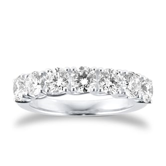 Goldsmiths Platinum 1.50cttw Brilliant Cut Lab Grown Diamond 7 Stone Ring Goldsmiths Platinum 1.50cttw Brilliant Cut Lab Grown Diamond 7 Stone Ring