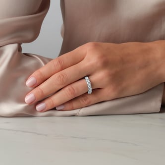 Goldsmiths Platinum 1.50cttw Brilliant Cut Lab Grown Diamond 7 Stone Ring Goldsmiths Platinum 1.50cttw Brilliant Cut Lab Grown Diamond 7 Stone Ring