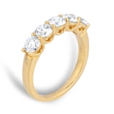Best Luxury 
18ct Yellow Gold 1.50cttw Brilliant Cut Lab Grown Diamond 5 Stone Eternity Ring