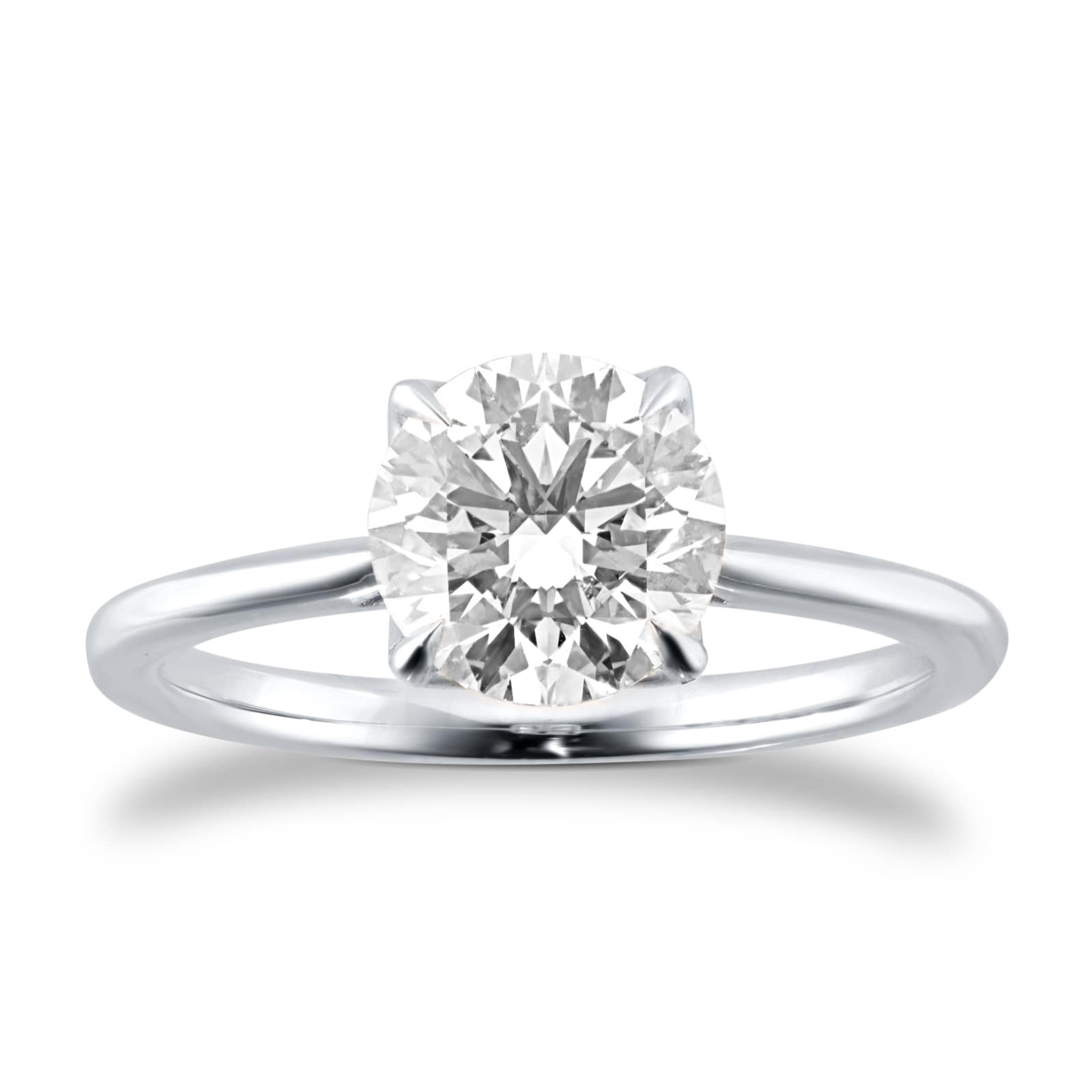 Platinum 1.50cttw Brilliant Cut Lab Grown Diamond Solitaire Engagement Ring Platinum 1.50cttw Brilliant Cut Lab Grown Diamond Solitaire Engagement Ring image