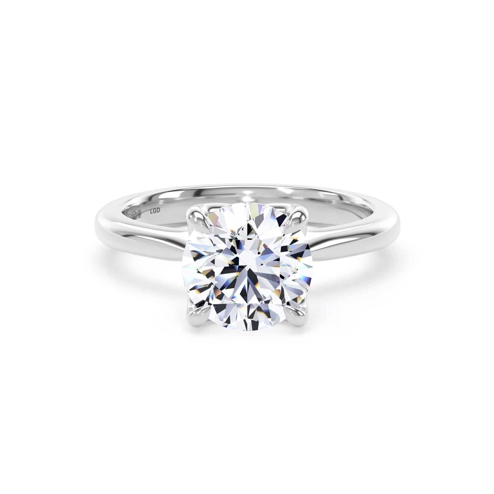 Best Luxury 
Platinum 2.00cttw Brilliant Cut Lab Grown Diamond Solitaire Engagement Ring