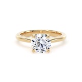Goldsmiths 18ct Yellow Gold 1.50cttw Brilliant Cut Lab Grown Diamond Solitaire Engagement Ring