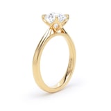Goldsmiths 18ct Yellow Gold 1.50cttw Brilliant Cut Lab Grown Diamond Solitaire Engagement Ring