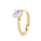 Goldsmiths 18ct Yellow Gold 1.50cttw Brilliant Cut Lab Grown Diamond Solitaire Engagement Ring