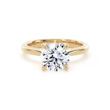 Goldsmiths 18ct Yellow Gold 2.00cttw Brilliant Cut Lab Grown Diamond Solitaire Engagement Ring