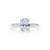 Goldsmiths Platinum 1.50cttw Oval Cut Lab Grown Diamond Solitaire Engagement Ring
