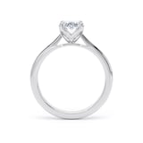 Goldsmiths Platinum 1.50cttw Oval Cut Lab Grown Diamond Solitaire Engagement Ring