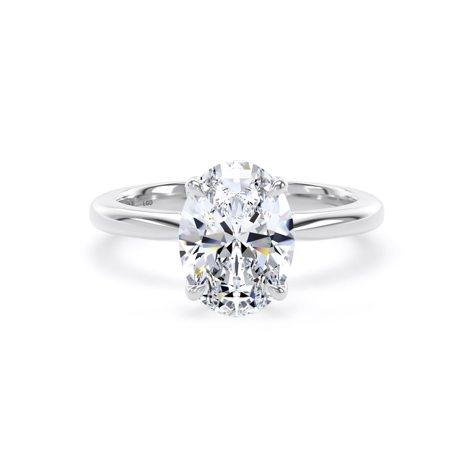 Best Luxury 
Platinum 2.00cttw Oval Cut Lab Grown Diamond Solitaire Engagement Ring