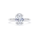 Goldsmiths Platinum 2.00cttw Oval Cut Lab Grown Diamond Solitaire Engagement Ring