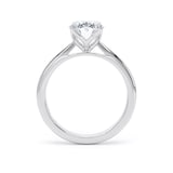 Goldsmiths Platinum 2.00cttw Oval Cut Lab Grown Diamond Solitaire Engagement Ring