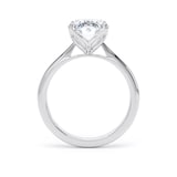Goldsmiths Platinum 3.00cttw Oval Cut Lab Grown Diamond Solitaire Engagement Ring