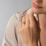 Goldsmiths 18ct Yellow Gold 2.00cttw Oval Cut Lab Grown Diamond Solitaire Engagement Ring