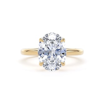 Goldsmiths 18ct Yellow Gold 3.00cttw Oval Cut Lab Grown Diamond Solitaire Engagement Ring Goldsmiths 18ct Yellow Gold 3.00cttw Oval Cut Lab Grown Diamond Solitaire Engagement Ring