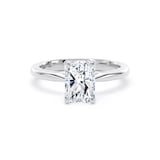 Goldsmiths Platinum 1.50cttw Radiant Cut Lab Grown Diamond Solitaire Engagement Ring - Ring Size N