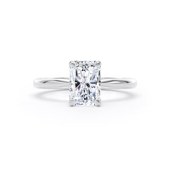 Goldsmiths Platinum 1.50cttw Radiant Cut Lab Grown Diamond Solitaire Engagement Ring