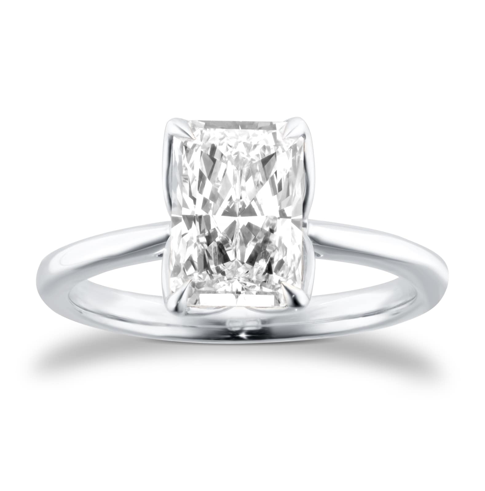 Platinum 2.00cttw Radiant Cut Lab Grown Diamond Solitaire Engagement Ring Platinum 2.00cttw Radiant Cut Lab Grown Diamond Solitaire Engagement Ring image